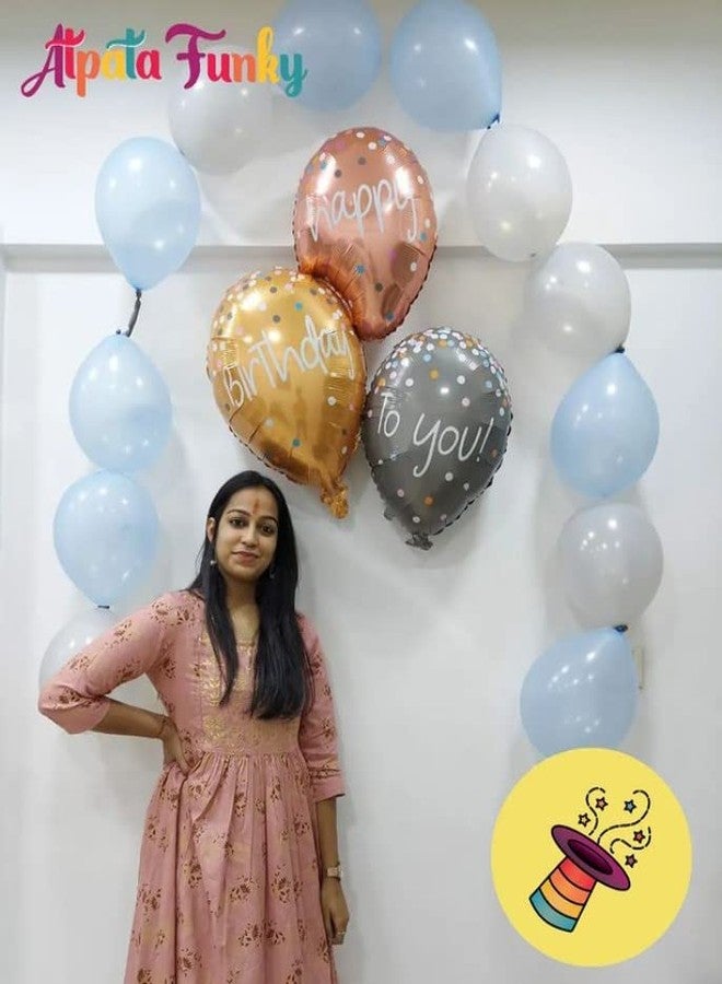 Atpata Funky Happy Birthday To You 43 INCH 3 balloons shape Foil Balloon for unisex Birthday Party Decorations Supplies - Image 2